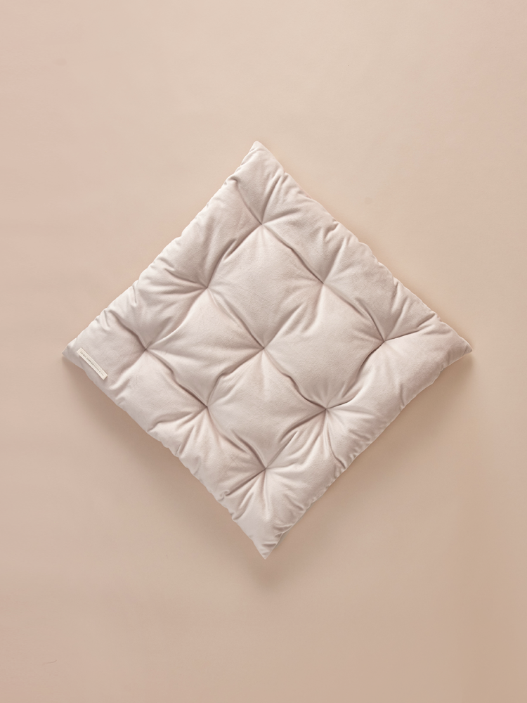 Square velvet pillow