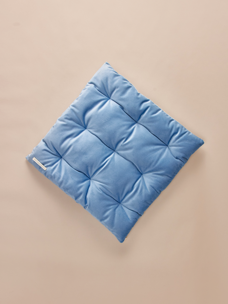 Square velvet pillow