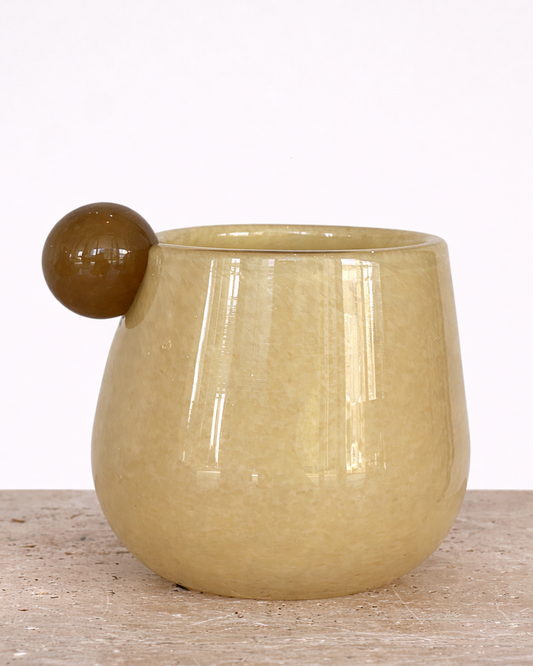 Yellow & Brown Vase