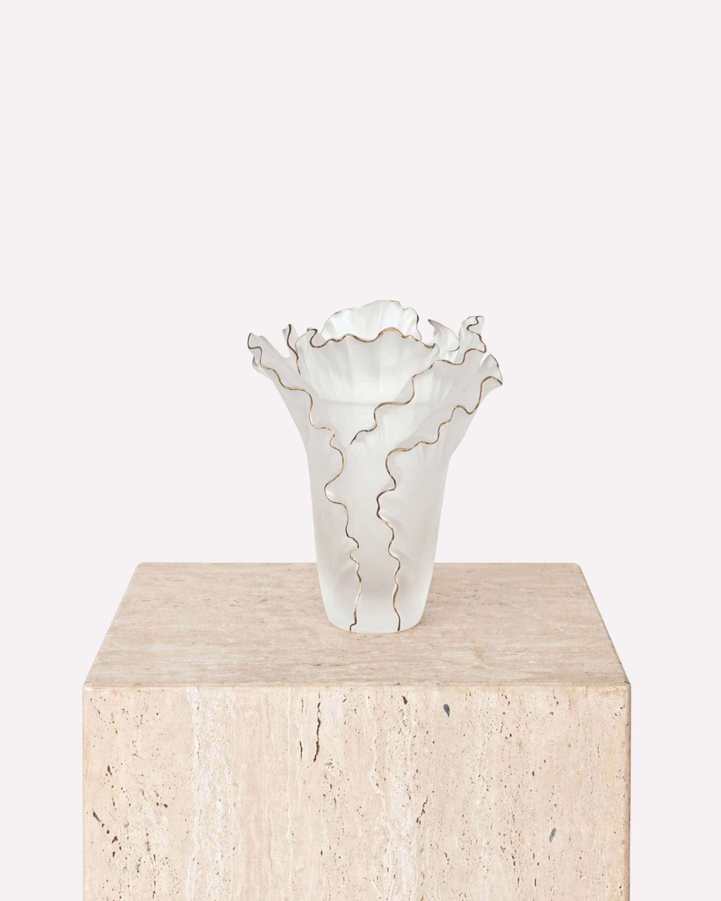 Wavy Crystal Vase