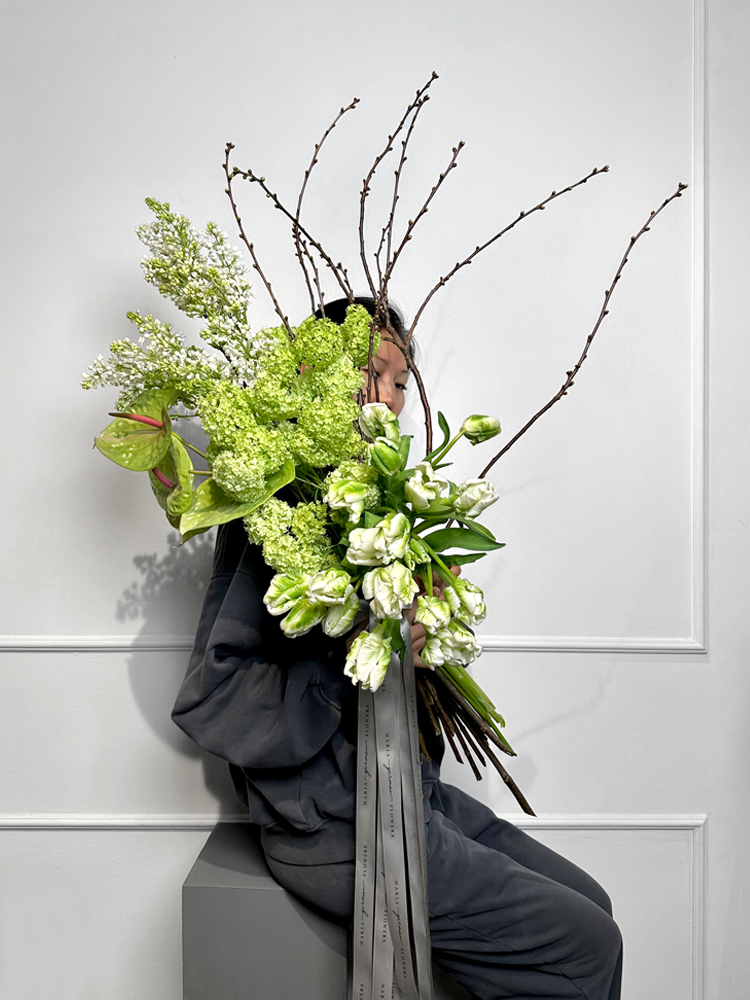 Dubai florist: The greenery bouquet